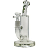 Thick Ass Glass 8" Super Slit Puck Bong with Bent Neck & Showerhead Percolator