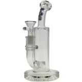Thick Ass Glass 8" Super Slit Puck Bong with Bent Neck & Showerhead Percolator