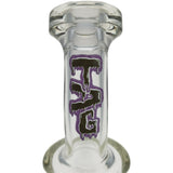 Thick Ass Glass 8" Super Slit Puck Bong with Bent Neck & Showerhead Percolator
