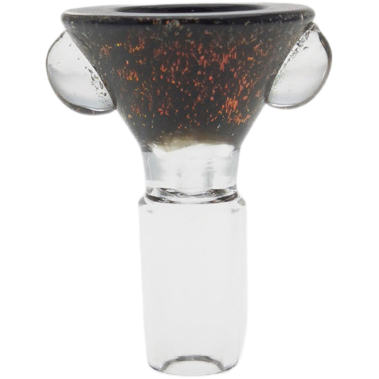 Thick Ass Glass Artistic 14MM Male Single Hole Slide with Multi-Marble Grip