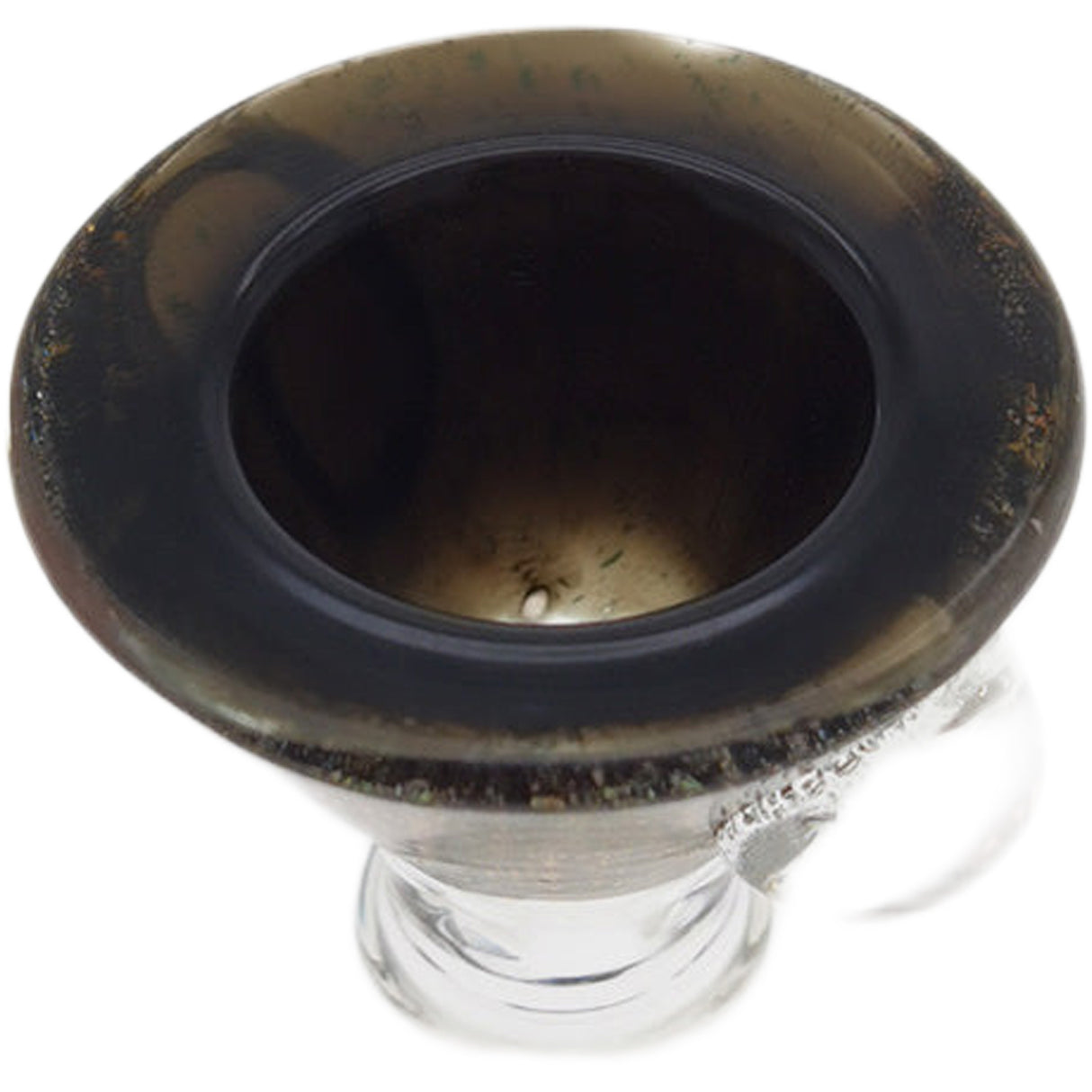 Thick Ass Glass Artistic 14MM Male Single Hole Slide with Multi-Marble Grip