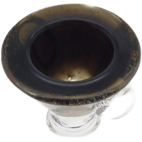 Thick Ass Glass Artistic 14MM Male Single Hole Slide with Multi-Marble Grip
