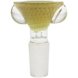 Thick Ass Glass Artistic 14MM Male Single Hole Slide with Multi-Marble Grip