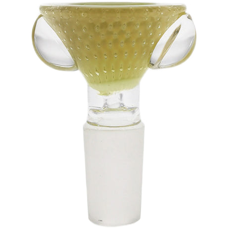 Thick Ass Glass Artistic 14MM Male Single Hole Slide with Multi-Marble Grip