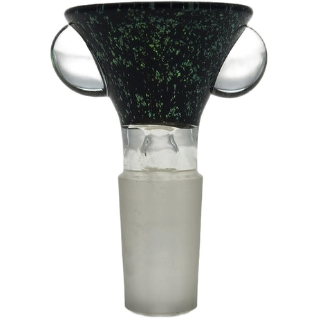 Thick Ass Glass Artistic 14MM Male Single Hole Slide with Multi-Marble Grip