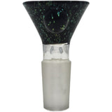 Thick Ass Glass Artistic 14MM Male Single Hole Slide with Multi-Marble Grip