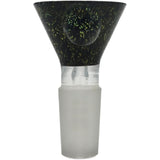 Thick Ass Glass Artistic 14MM Male Single Hole Slide with Multi-Marble Grip