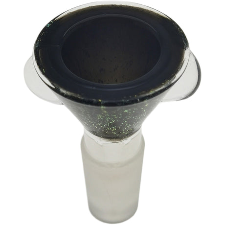 Thick Ass Glass Artistic 14MM Male Single Hole Slide with Multi-Marble Grip