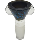 Thick Ass Glass Artistic 14MM Male Single Hole Slide with Multi-Marble Grip