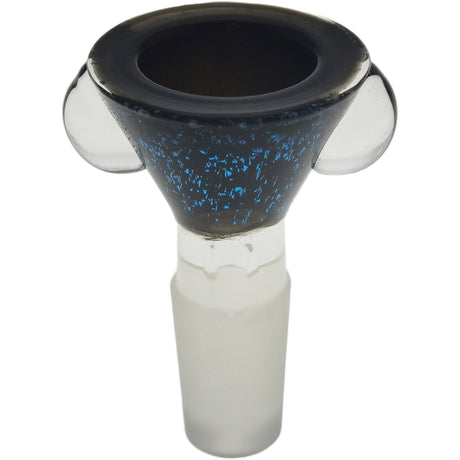Thick Ass Glass Artistic 14MM Male Single Hole Slide with Multi-Marble Grip
