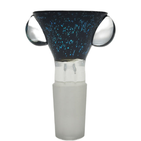 Thick Ass Glass Artistic 14MM Male Single Hole Slide with Multi-Marble Grip