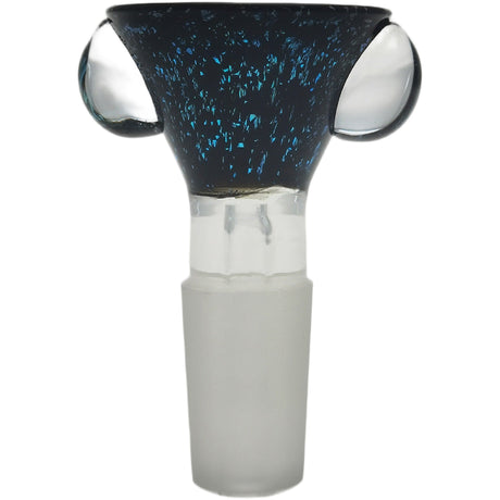 Thick Ass Glass Artistic 14MM Male Single Hole Slide with Multi-Marble Grip