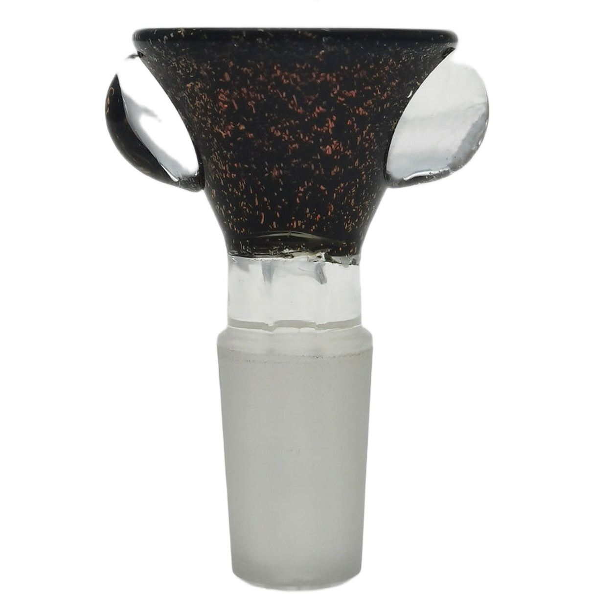 Thick Ass Glass Artistic 14MM Male Single Hole Slide with Multi-Marble Grip