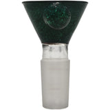Thick Ass Glass Artistic 14MM Male Single Hole Slide with Multi-Marble Grip