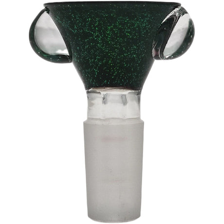 Thick Ass Glass Artistic 14MM Male Single Hole Slide with Multi-Marble Grip