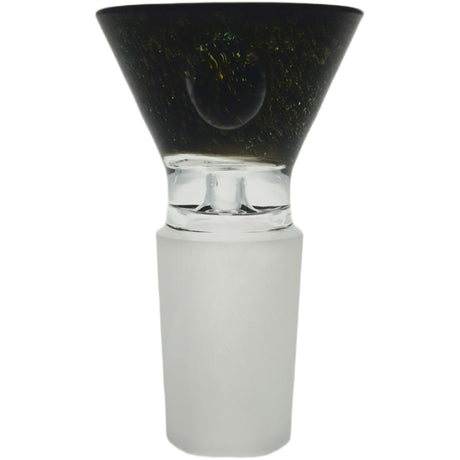 Thick Ass Glass Artistic 14MM Male Single Hole Slide with Multi-Marble Grip