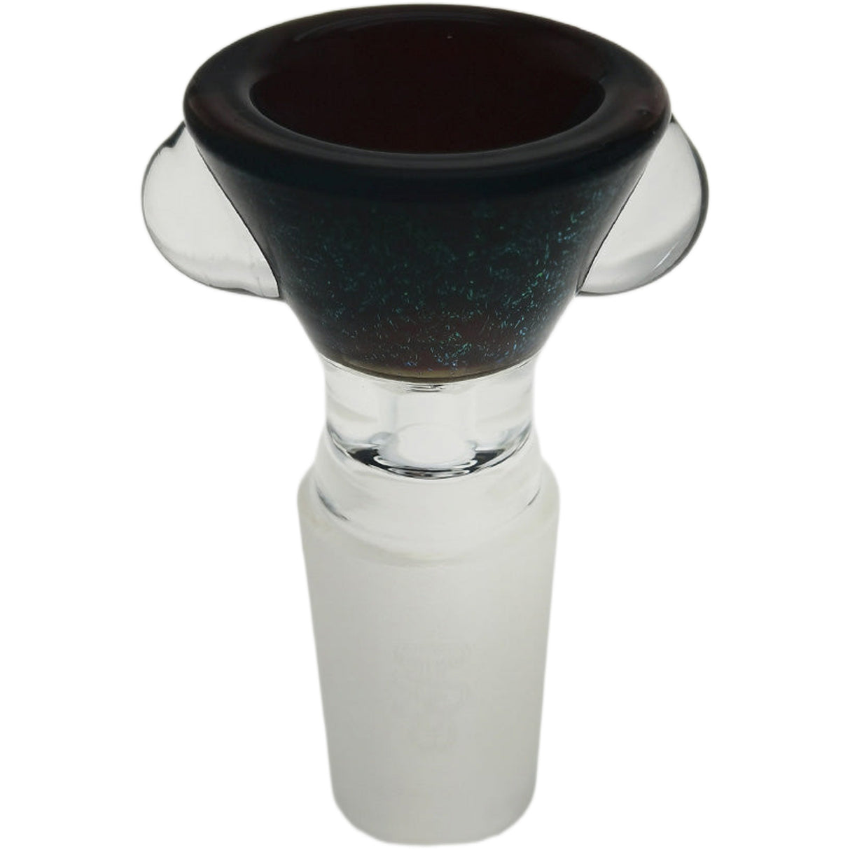 Thick Ass Glass Artistic 14MM Male Single Hole Slide with Multi-Marble Grip