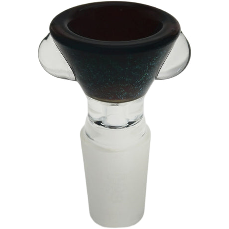 Thick Ass Glass Artistic 14MM Male Single Hole Slide with Multi-Marble Grip