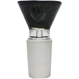 Thick Ass Glass Artistic 14MM Male Single Hole Slide with Multi-Marble Grip