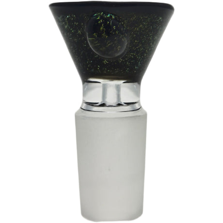 Thick Ass Glass Artistic 14MM Male Single Hole Slide with Multi-Marble Grip