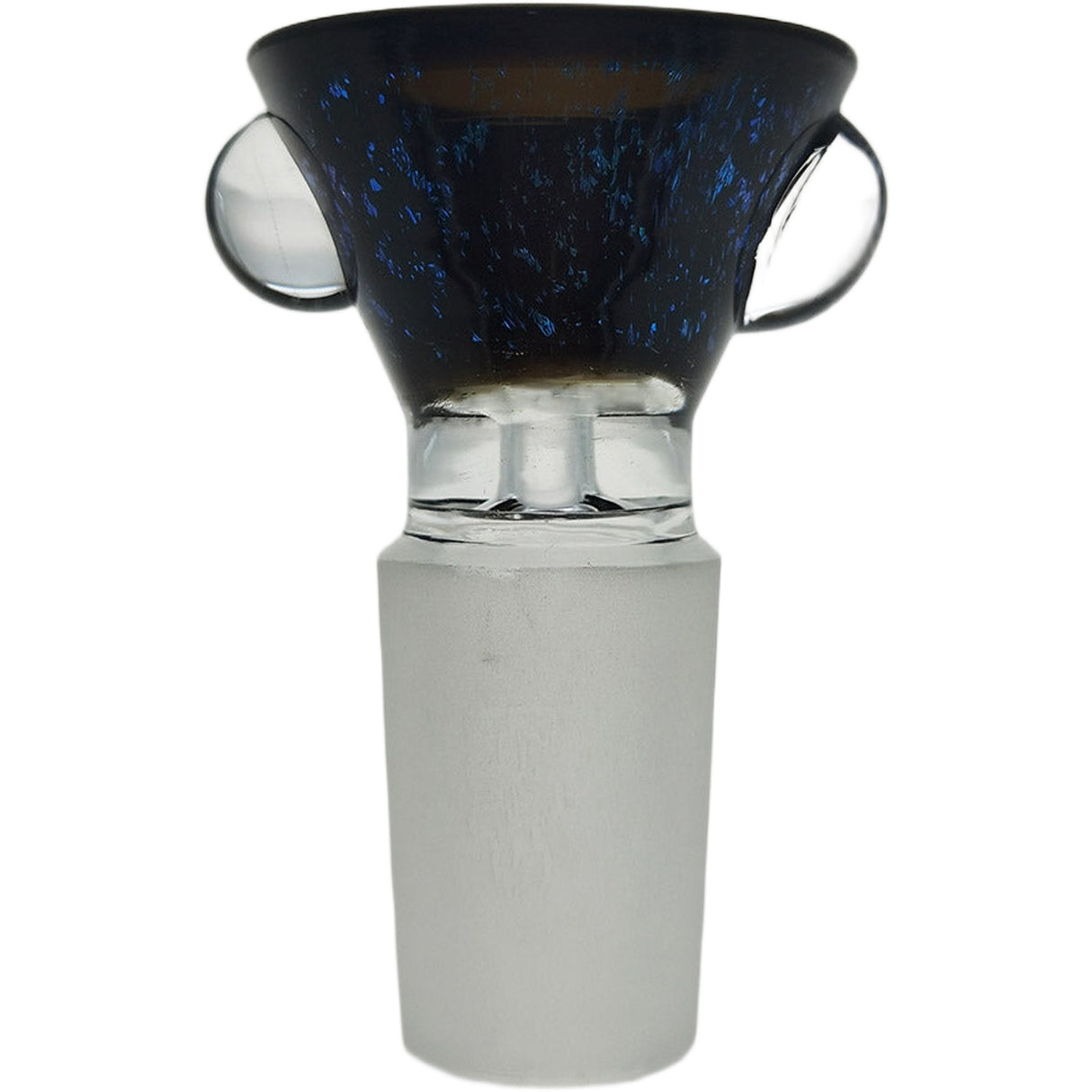 Thick Ass Glass Artistic 14MM Male Single Hole Slide with Multi-Marble Grip