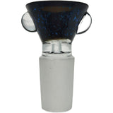 Thick Ass Glass Artistic 14MM Male Single Hole Slide with Multi-Marble Grip