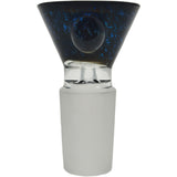Thick Ass Glass Artistic 14MM Male Single Hole Slide with Multi-Marble Grip