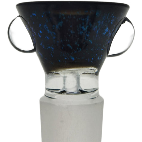 Thick Ass Glass Artistic 14MM Male Single Hole Slide with Multi-Marble Grip