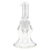 Thick Ass Glass 6.5" Bellow Bubble Dab Rig 50x7MM - Smooth In-Line Perc, 14MM Female