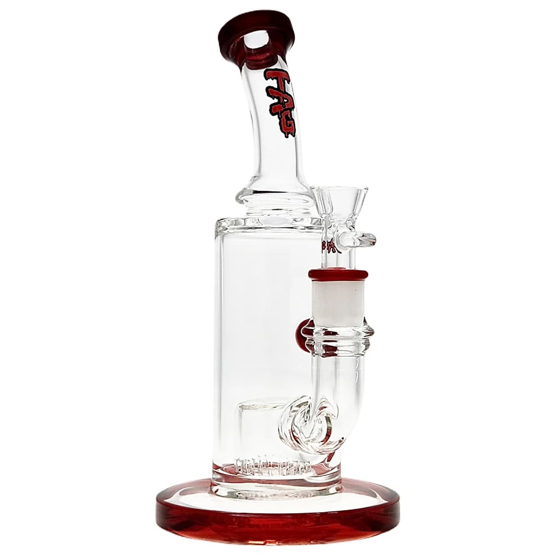 Thick Ass Glass 9.5" Showerhead Froth Diffuser Bong with Super Slit Percolator