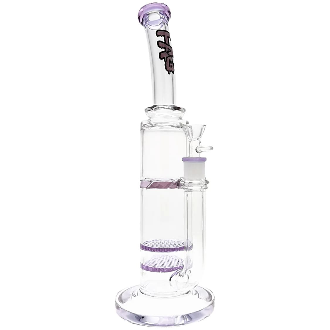 Thick Ass Glass 16" Double Honeycomb Bong w/ Spinning Guard