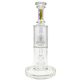 Thick Ass Glass 9" Vibrant Yellow Bent Neck Bong w/ Double UFO Perc