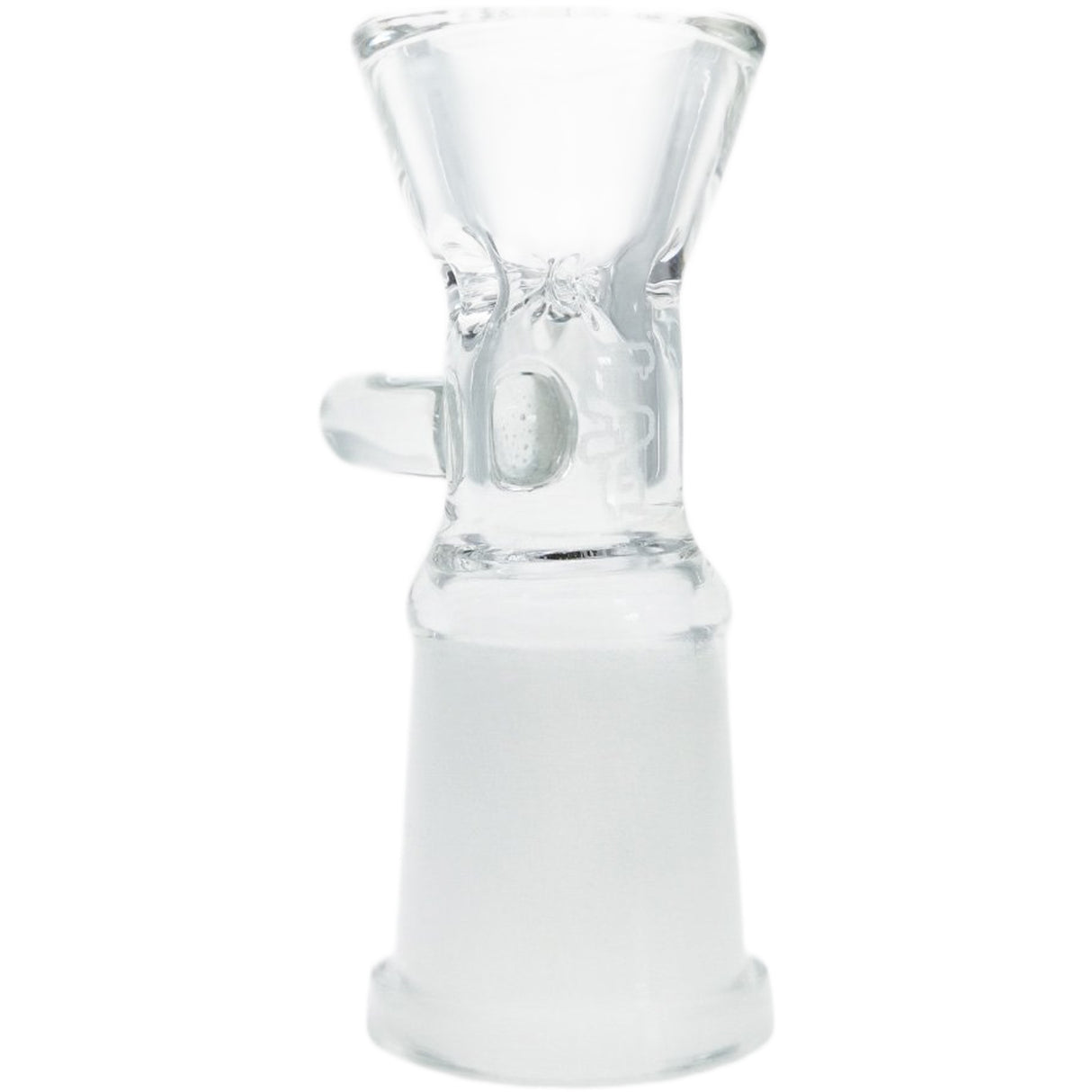 Thick Ass Glass Easy-Clean Female Bong Slide with Screen & Handle 14-19mm