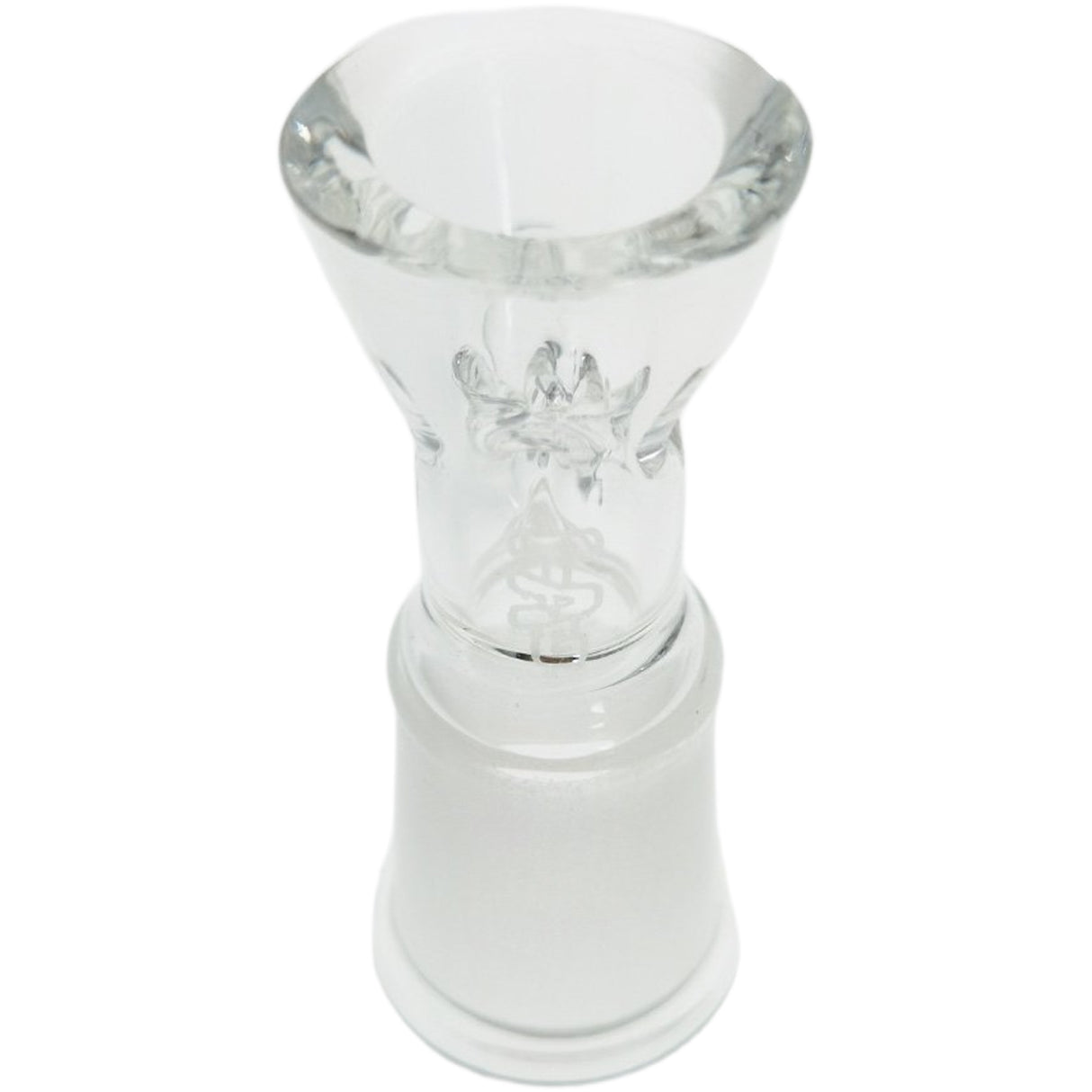 Thick Ass Glass Easy-Clean Female Bong Slide with Screen & Handle 14-19mm