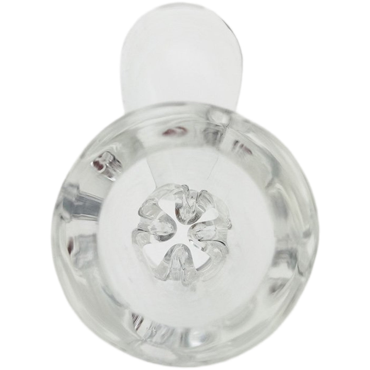 Thick Ass Glass Easy-Clean Female Bong Slide with Screen & Handle 14-19mm
