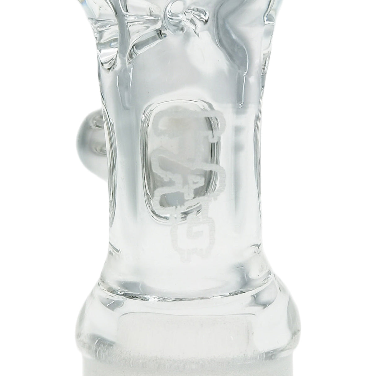 Thick Ass Glass Easy-Clean Female Bong Slide with Screen & Handle 14-19mm