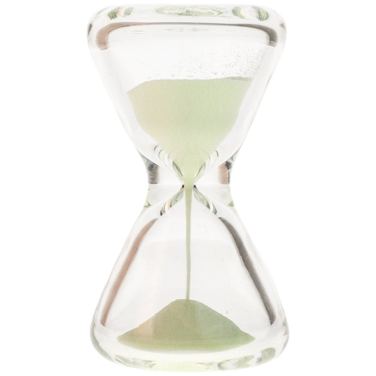 Thick Ass Glass Glow Sand 3.5" Hourglass - Enchanting Dab Timer Accessory