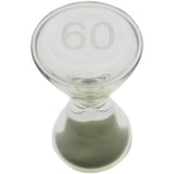 Thick Ass Glass Glow Sand 3.5" Hourglass - Enchanting Dab Timer Accessory