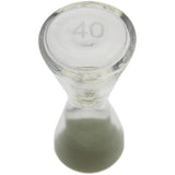 Thick Ass Glass Glow-in-the-Dark Sand Hourglass 2.0" - Unique Kitchen Timer