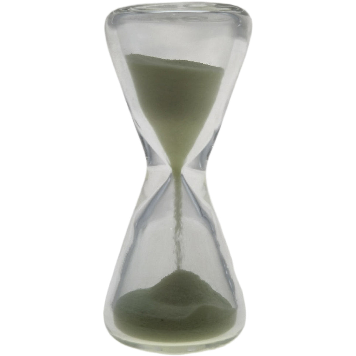 Thick Ass Glass Glow-in-the-Dark Sand Hourglass 2.0" - Unique Kitchen Timer