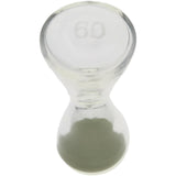 Thick Ass Glass Glow-in-the-Dark Sand Hourglass 2.0" - Unique Kitchen Timer