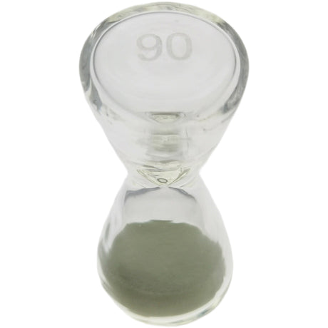 Thick Ass Glass Glow-in-the-Dark Sand Hourglass 2.0" - Unique Kitchen Timer