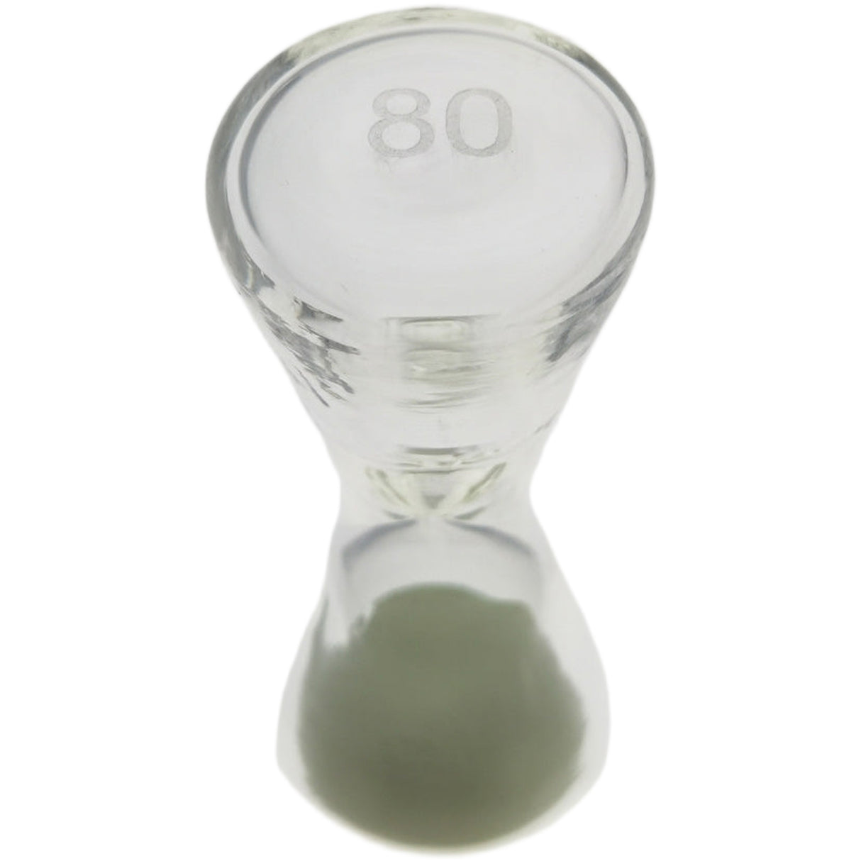 Thick Ass Glass Glow-in-the-Dark Sand Hourglass 2.0" - Unique Kitchen Timer