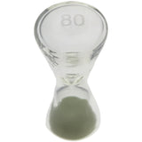 Thick Ass Glass Glow-in-the-Dark Sand Hourglass 2.0" - Unique Kitchen Timer