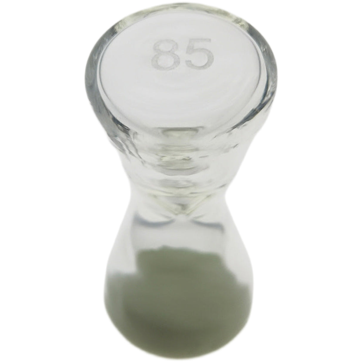 Thick Ass Glass Glow-in-the-Dark Sand Hourglass 2.0" - Unique Kitchen Timer