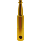 Thick Ass Glass Mini Beer Bottle Chillum | 2.75" Stealth Dry Herb Pipe
