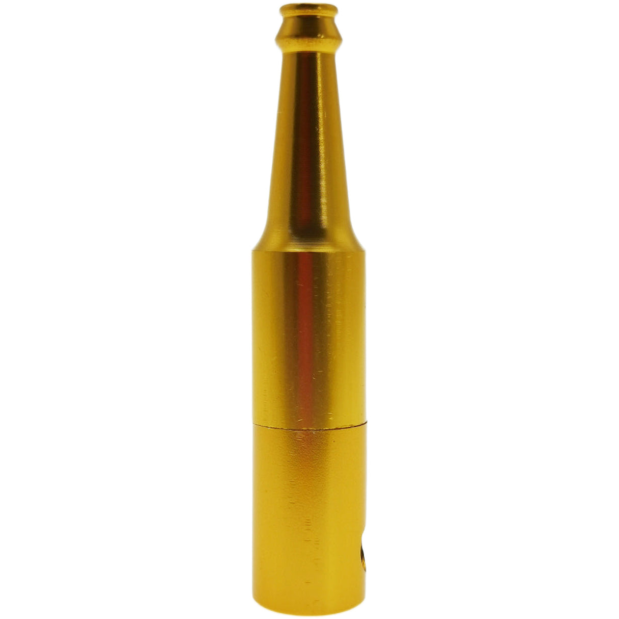 Thick Ass Glass Mini Beer Bottle Chillum | 2.75" Stealth Dry Herb Pipe
