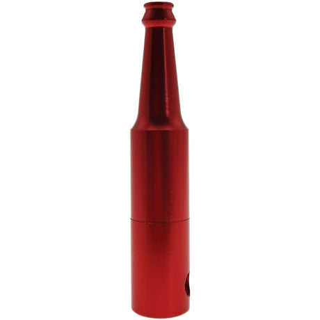Thick Ass Glass Mini Beer Bottle Chillum | 2.75" Stealth Dry Herb Pipe