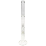 Thick Ass Glass 22" Super Slit Inline & 12 Arm Tree Bong - 44x4MM with Sandblasted Logo