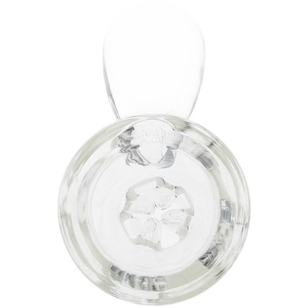 Thick Ass Glass Pinched Screen Bong Slide w/ Handle - Heat-Resistant Quartz